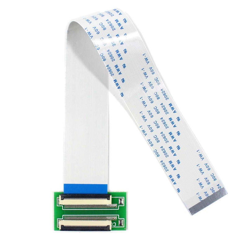 VSDISPLAY 40Pin to 40Pin ZIF 0.5mm Connector Adapter with Extension Flat Cable FFC Extend(Cable Length 200mm) - Image 1